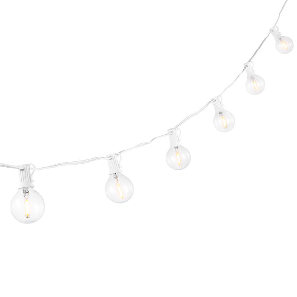 Safavieh Chiera Led Outdoor String Lights White Metal/Glass/Plastic PLT4042A