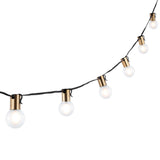 Safavieh Farrynn Led Outdoor String Lights Black/Brass Metal/Glass/Plastic PLT4044A