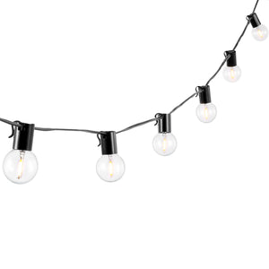 Safavieh Huron Led Outdoor String Lights Black Metal/Glass/Plastic PLT4045A