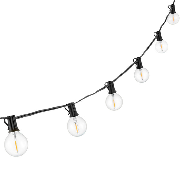 Safavieh Jenica Led Outdoor String Lights Black Metal/Glass/Plastic PLT4046A