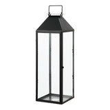 Safavieh Ruane, 25.5 Inch Tall, Black, Iron/Glass Outdoor Lantern PLT4057A