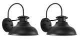 Safavieh Linden Outdoor Wall Sconce -Set Of 2 Black 100% Steel PLT7001A-SET2