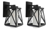 Safavieh Braith Outdoor Wall Sconce - Set of 2 PLT7010A-SET2