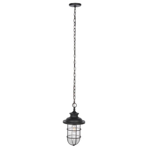 Safavieh Adelle Outdoor Pendant Black 50% Steel+50% Glass PLT7013A