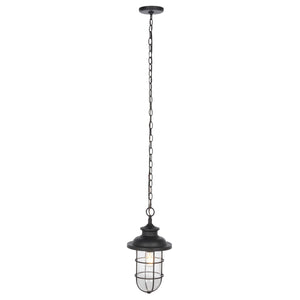 Safavieh Adelle Outdoor Pendant Black 50% Steel+50% Glass PLT7013A
