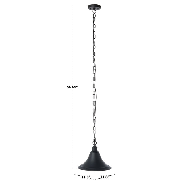 Safavieh Graylyn Outdoor Pendant Black 100% Steel PLT7017A