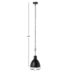 Safavieh Priestly Outdoor Pendant Black 100% Steel PLT7021A