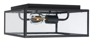 Safavieh Rinnah Outdoor Flush Mount Bronze 50% Steel+50% Glass PLT7034A