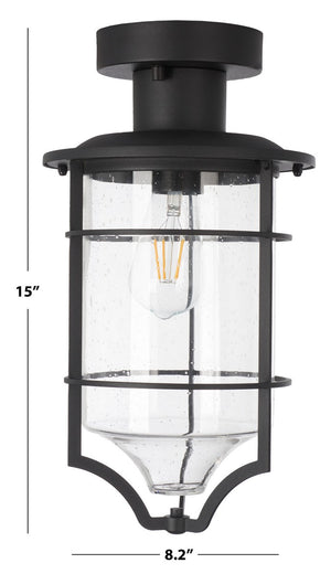 Safavieh Rueda Outdoor Flush Mount Bronze 50% Steel+50% Glass PLT7039A