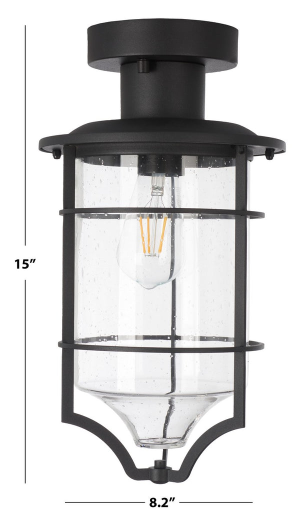 Safavieh Rueda Outdoor Flush Mount Bronze 50% Steel+50% Glass PLT7039A