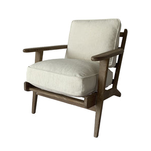 LH Imports Yale Arm Chair PLU008-WH
