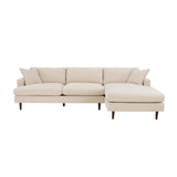LH Imports Martha Right Sectional Sofa PLU063-BL
