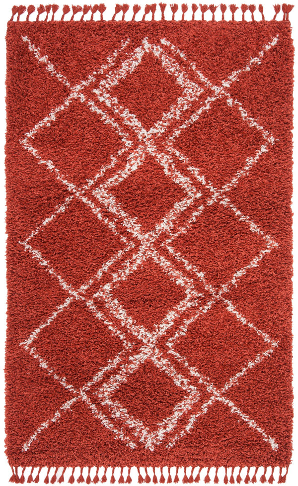 Safavieh Pro Lux Shag 432 Power Loomed 60% Polypropylene/35% Jute/5% Polyester Shag & Flokati Rug PLX432P-4