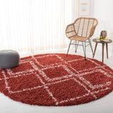 Safavieh Pro Lux Shag 432 Power Loomed 60% Polypropylene/35% Jute/5% Polyester Shag & Flokati Rug PLX432P-4