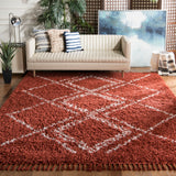 Safavieh Pro Lux Shag 432 Power Loomed 60% Polypropylene/35% Jute/5% Polyester Shag & Flokati Rug PLX432P-4