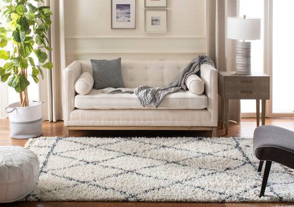 Safavieh Pro Lux Shag 433 Power Loomed 60% Polypropylene/35% Jute/5% Polyester Shag & Flokati Rug PLX433A-4