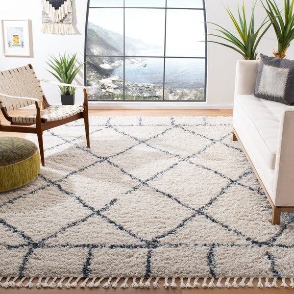 Safavieh Pro Lux Shag 433 Power Loomed 60% Polypropylene/35% Jute/5% Polyester Shag & Flokati Rug PLX433A-4