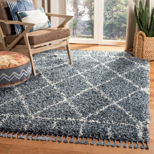 Safavieh Pro Lux Shag 433 Power Loomed 60% Polypropylene/35% Jute/5% Polyester Shag & Flokati Rug PLX433L-4