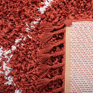 Safavieh Pro Lux Shag 433 Power Loomed 60% Polypropylene/35% Jute/5% Polyester Shag & Flokati Rug PLX433P-4