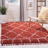 Safavieh Pro Lux Shag 433 Power Loomed 60% Polypropylene/35% Jute/5% Polyester Shag & Flokati Rug PLX433P-4