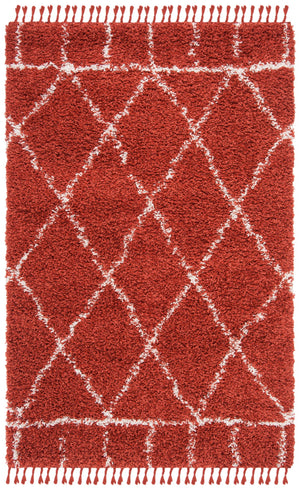 Safavieh Pro Lux Shag 433 Power Loomed 60% Polypropylene/35% Jute/5% Polyester Shag & Flokati Rug PLX433P-4