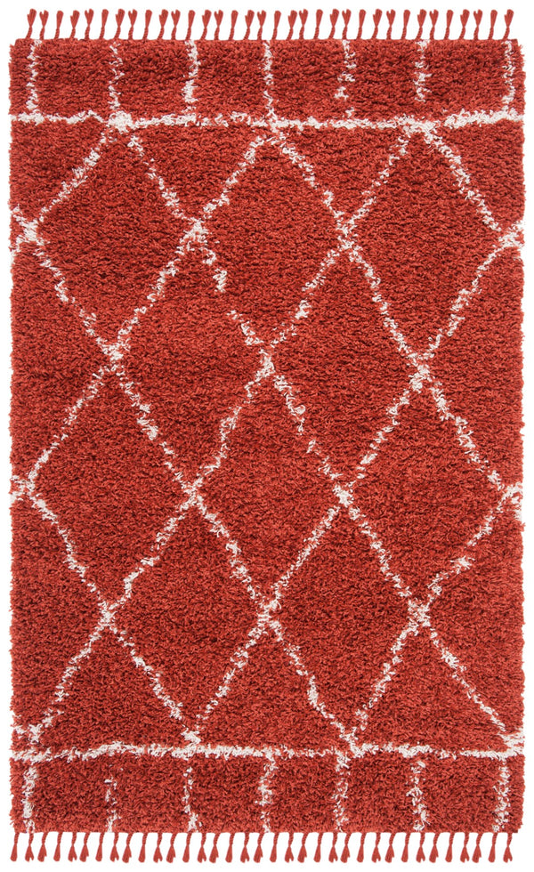 Safavieh Pro Lux Shag 433 Power Loomed 60% Polypropylene/35% Jute/5% Polyester Shag & Flokati Rug PLX433P-4