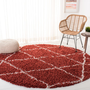 Safavieh Pro Lux Shag 433 Power Loomed 60% Polypropylene/35% Jute/5% Polyester Shag & Flokati Rug PLX433P-4
