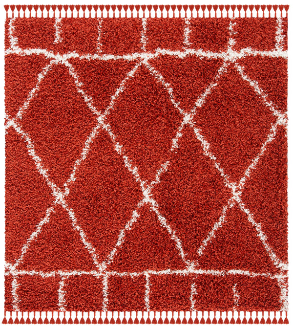 Safavieh Pro Lux Shag 433 Power Loomed 60% Polypropylene/35% Jute/5% Polyester Shag & Flokati Rug PLX433P-4