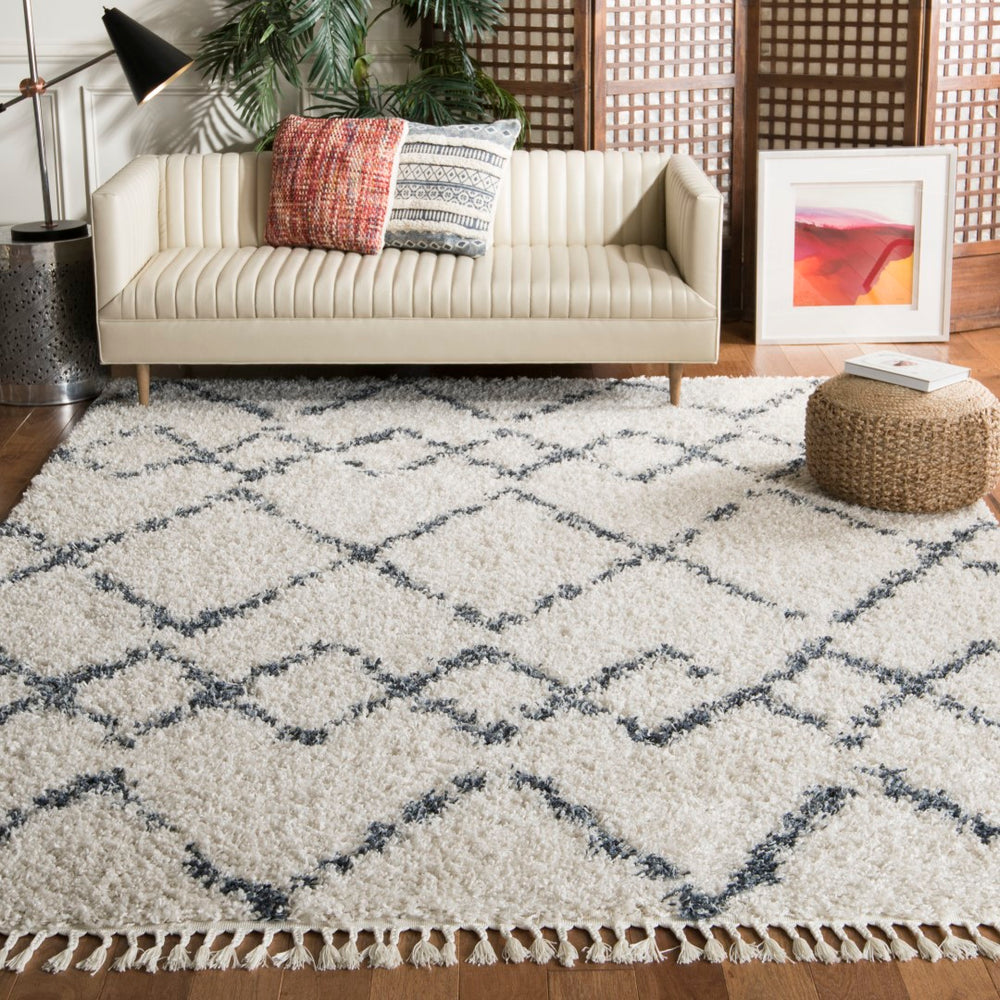 Safavieh Pro Lux Shag 434 Power Loomed 60% Polypropylene/35% Jute/5% Polyester Shag & Flokati Rug PLX434A-4