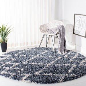 Safavieh Pro Lux Shag 434 Power Loomed 60% Polypropylene/35% Jute/5% Polyester Shag & Flokati Rug PLX434L-4