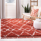 Safavieh Pro Lux Shag 434 Power Loomed 60% Polypropylene/35% Jute/5% Polyester Shag & Flokati Rug PLX434P-4