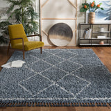 Safavieh Pro Lux Shag 435 Power Loomed 60% Polypropylene/35% Jute/5% Polyester Shag & Flokati Rug PLX435L-4