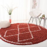 Safavieh Pro Lux Shag 435 Power Loomed 60% Polypropylene/35% Jute/5% Polyester Shag & Flokati Rug PLX435P-4