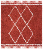 Safavieh Pro Lux Shag 435 Power Loomed 60% Polypropylene/35% Jute/5% Polyester Shag & Flokati Rug PLX435P-4