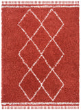 Safavieh Pro Lux Shag 435 Power Loomed 60% Polypropylene/35% Jute/5% Polyester Shag & Flokati Rug PLX435P-4