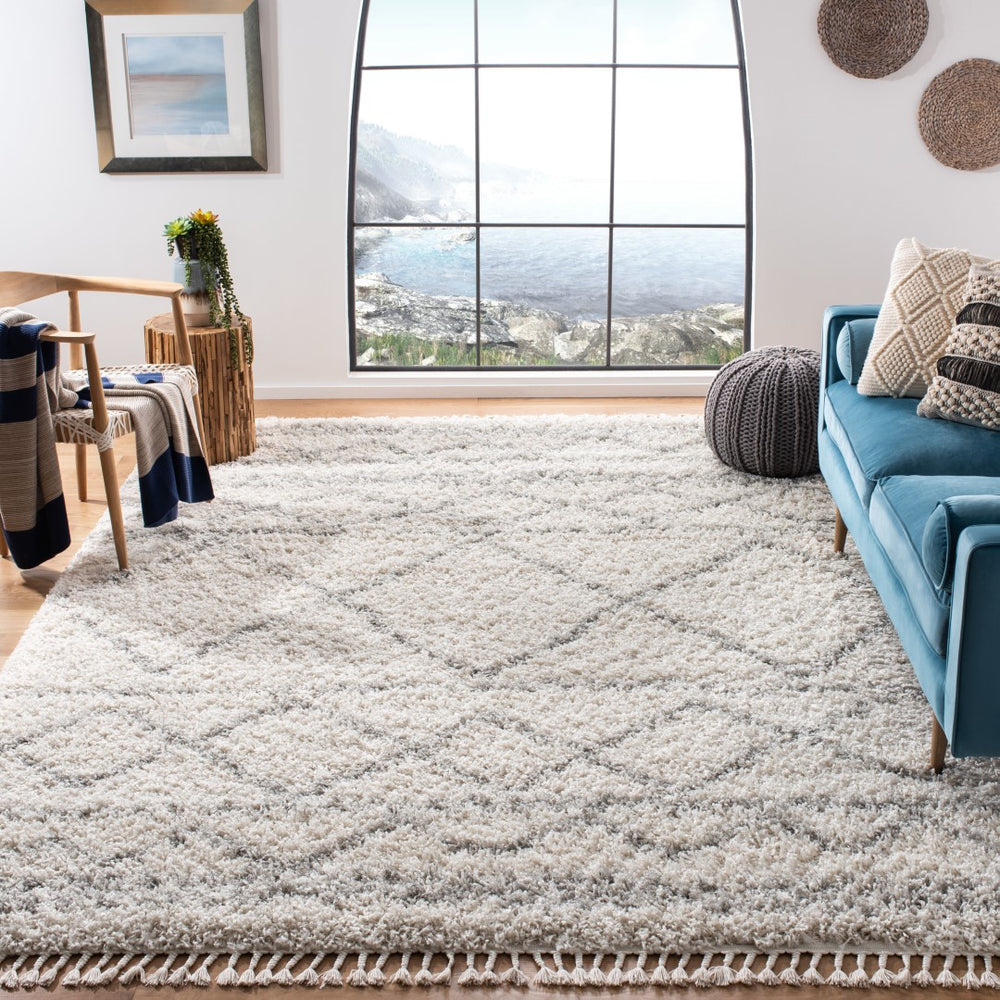 Safavieh Pro Lux Shag 436 Power Loomed 60% Polypropylene/35% Jute/5% Polyester Shag & Flokati Rug PLX436A-4