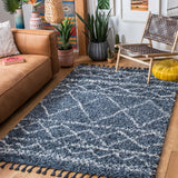 Safavieh Pro Lux Shag 436 Power Loomed 60% Polypropylene/35% Jute/5% Polyester Shag & Flokati Rug PLX436M-9