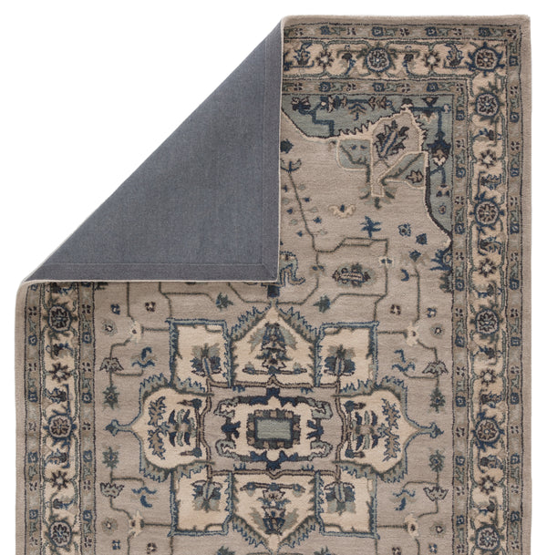 Jaipur Living Durango Handmade Medallion Light Gray/ Indigo Area Rug (9'X12')