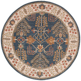 Jaipur Living Chambery Handmade Floral Blue/ Multicolor Round Area Rug (8')