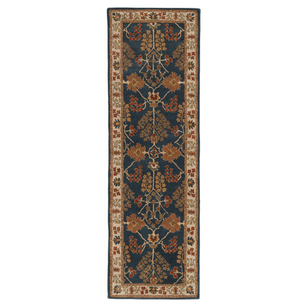 Jaipur Living Chambery Handmade Floral Blue/ Multicolor Runner Rug (2'6"X8')