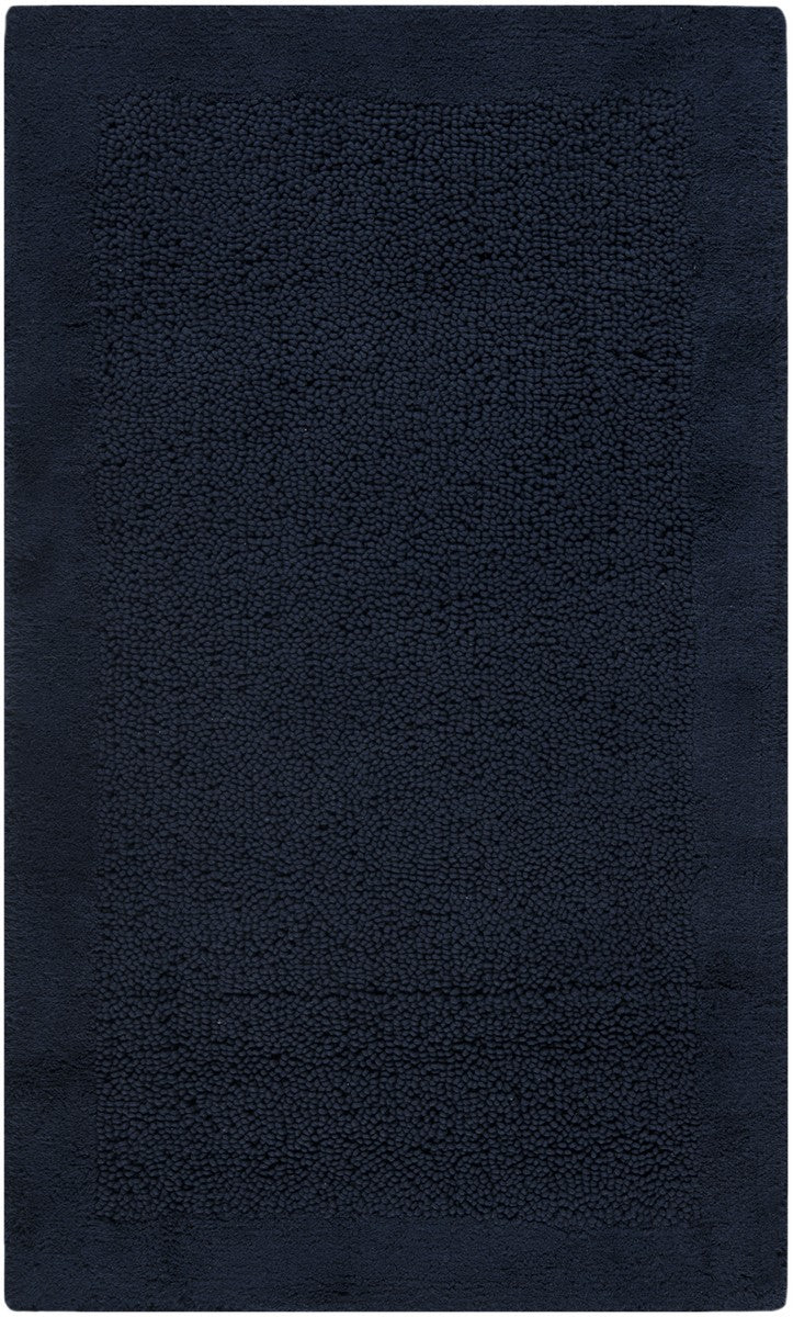 Plush Master Bath Pmb623  Not Available 100% Cotton Rug Navy / Navy