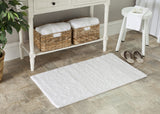 Plush Master Bath Pmb623  Not Available 100% Cotton Rug White / White