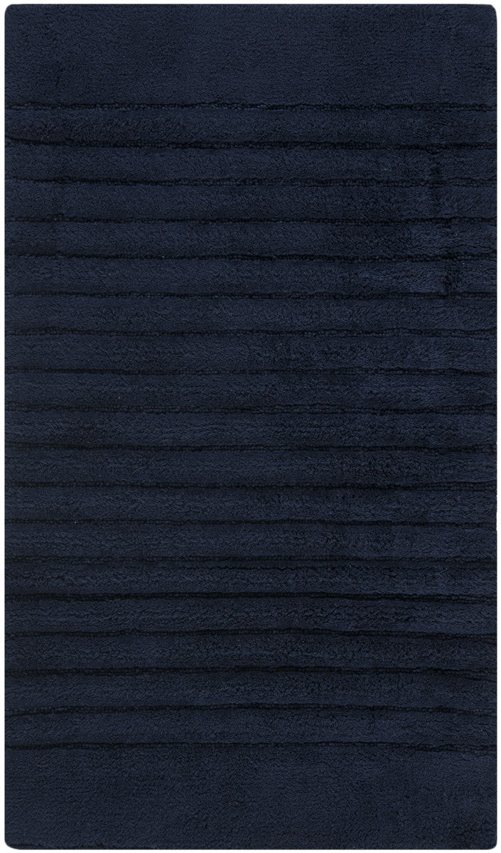 Plush Master Bath Pmb625  Not Available 100% Cotton Rug Navy / Navy