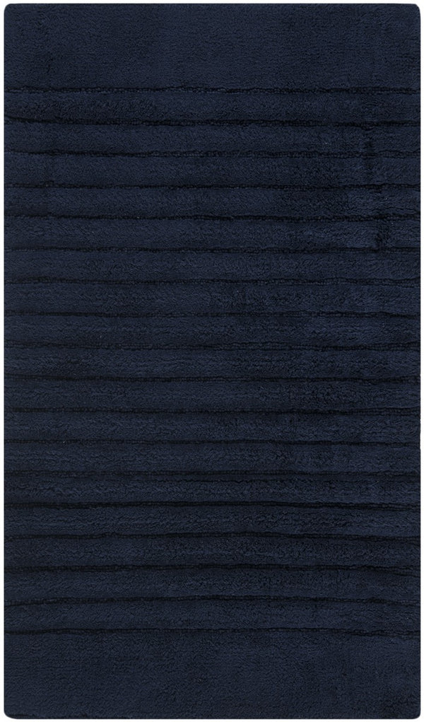Plush Master Bath Pmb625  Not Available 100% Cotton Rug Navy / Navy