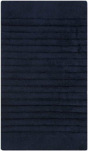 Plush Master Bath Pmb625  Not Available 100% Cotton Rug Navy / Navy