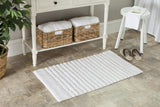 Plush Master Bath Pmb625  Not Available 100% Cotton Rug White / White