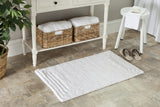 Plush Master Bath Pmb631  Not Available 100% Cotton Rug White / White