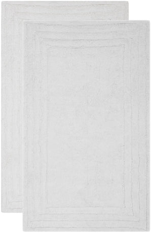 Plush Master Bath Pmb631  Not Available 100% Cotton Rug White / White