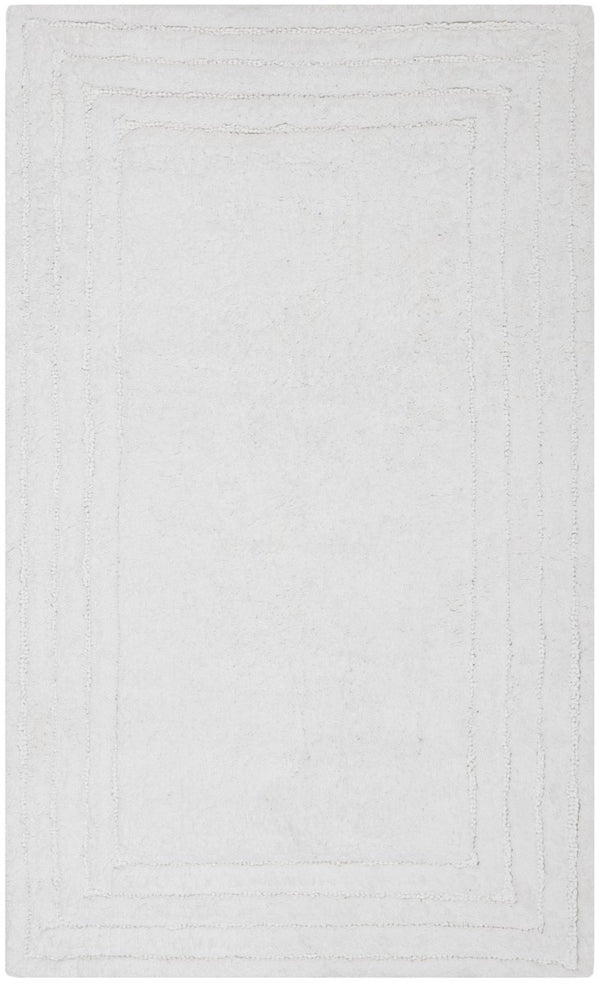 Plush Master Bath Pmb631  Not Available 100% Cotton Rug White / White