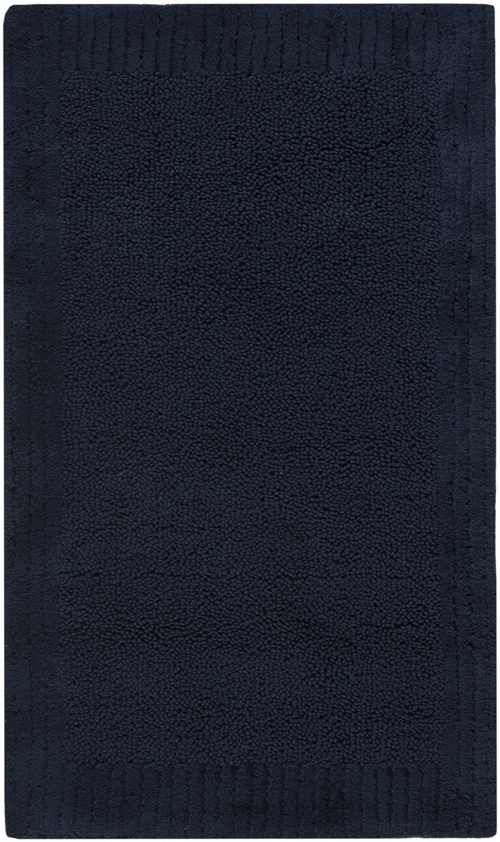 Plush Master Bath Pmb633  Not Available 100% Cotton Rug Navy / Navy